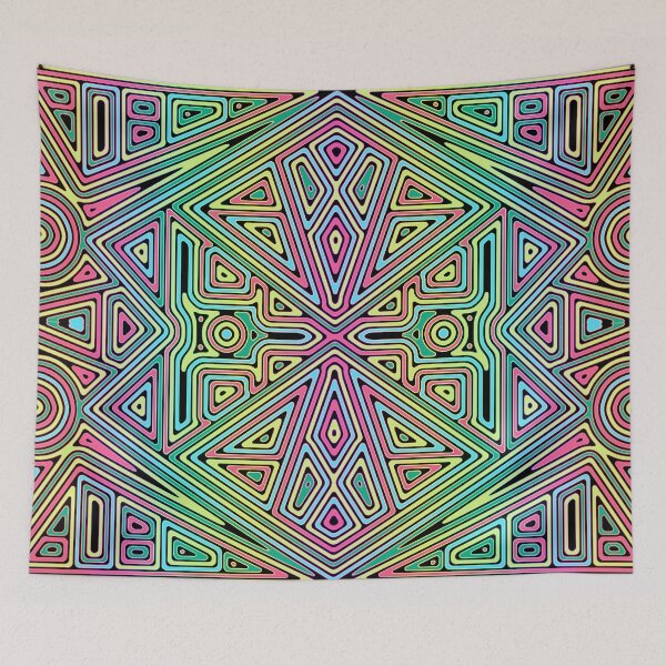 Item preview, colorful abstract geometric design 6 designed and sold by chambergambit.