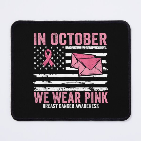 Item preview, October We Wear Pink Breast Cancer Awareness Postal Worker designed and sold by ivotee.