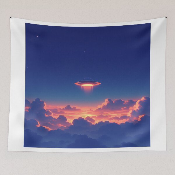 Item preview, UFO Floating Above Clouds designed and sold by Christian Weiss.