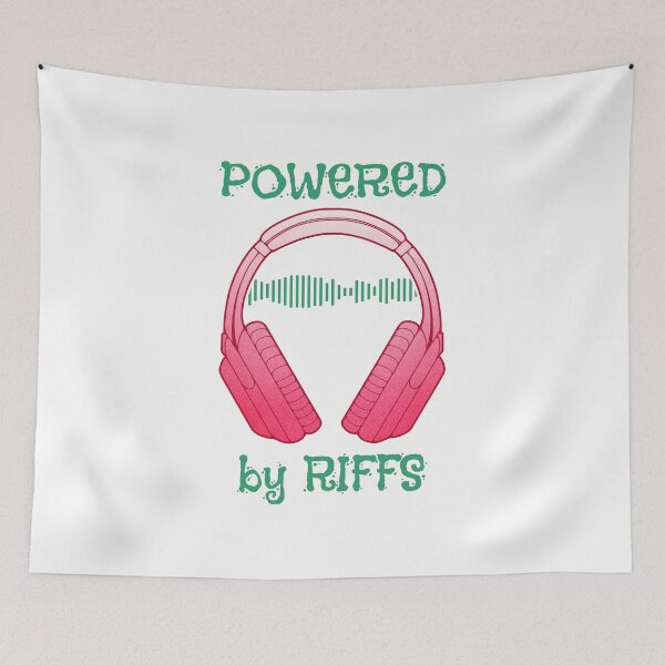 Item preview, Headphones | Powered By Riffs designed and sold by ObsidianDaz.
