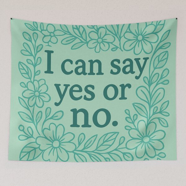 Item preview, I Can Say Yes or No | Positive SEL Affirmation designed and sold by MforMontessori.