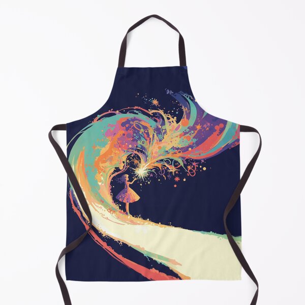 Item preview, Girl Summoning Colorful Magic Wave designed and sold by Christian Weiss.