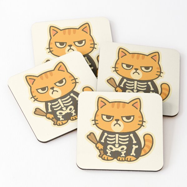 Item preview, Skeleton Tuff – Spooky Grumpy Cat Halloween Design designed and sold by Puff & Tuff.