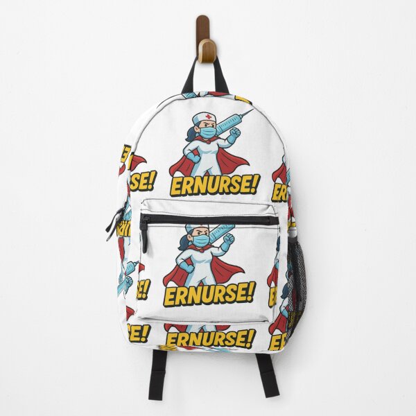 Item preview, Cartoon Superhero Nurse with Syringe designed and sold by olenapetol.