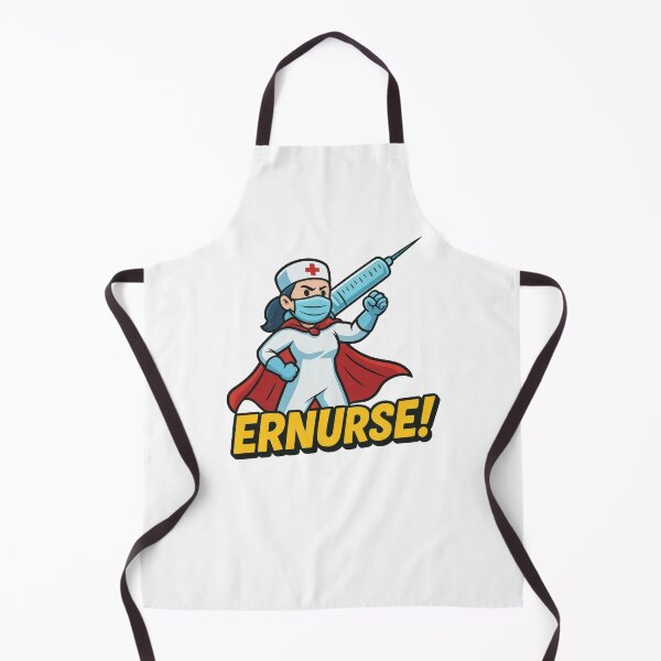 Item preview, Cartoon Superhero Nurse with Syringe designed and sold by olenapetol.