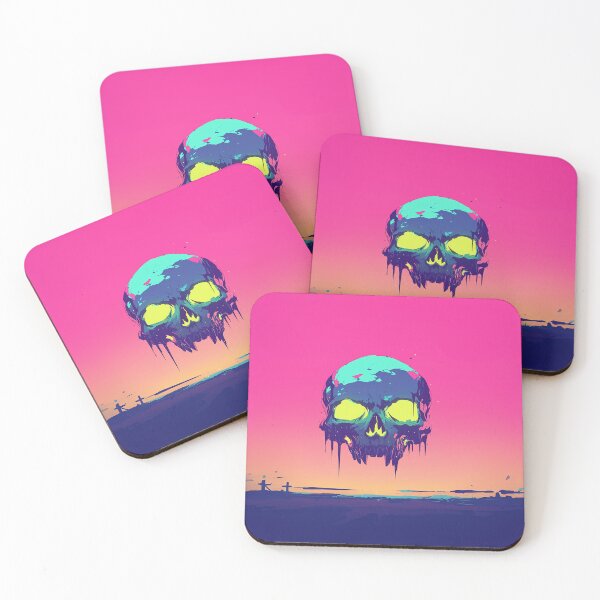 Item preview, Neon Skull Dripping Sunset Glow designed and sold by Christian Weiss.