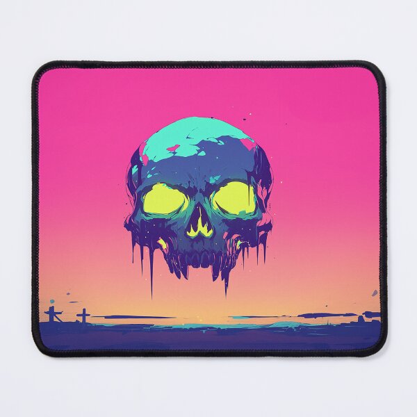 Item preview, Neon Skull Dripping Sunset Glow designed and sold by Christian Weiss.