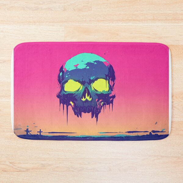 Item preview, Neon Skull Dripping Sunset Glow designed and sold by Christian Weiss.