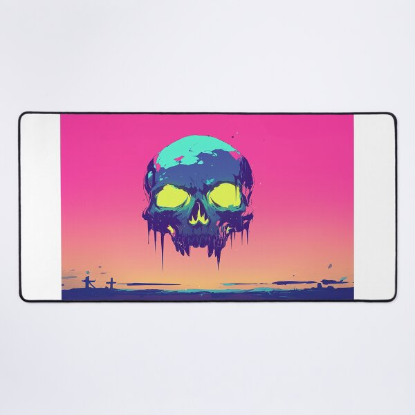 Item preview, Neon Skull Dripping Sunset Glow designed and sold by Christian Weiss.