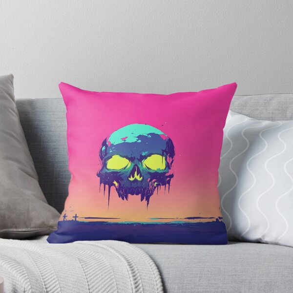 Item preview, Neon Skull Dripping Sunset Glow designed and sold by Christian Weiss.