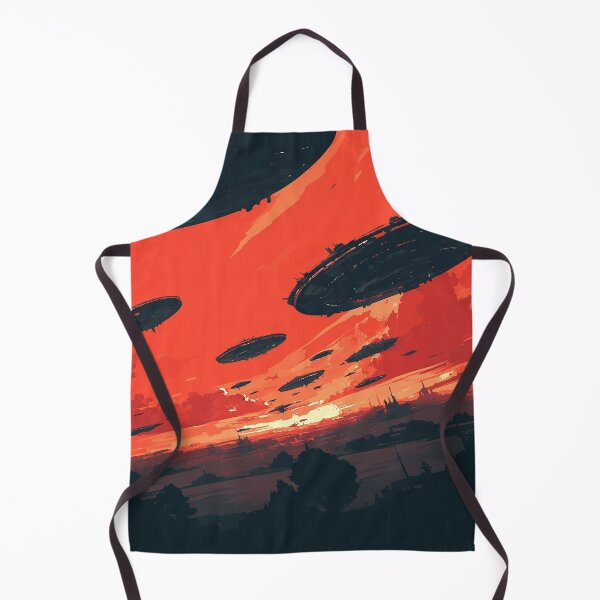 Item preview, UFO Swarm Invading Red Sky designed and sold by Christian Weiss.