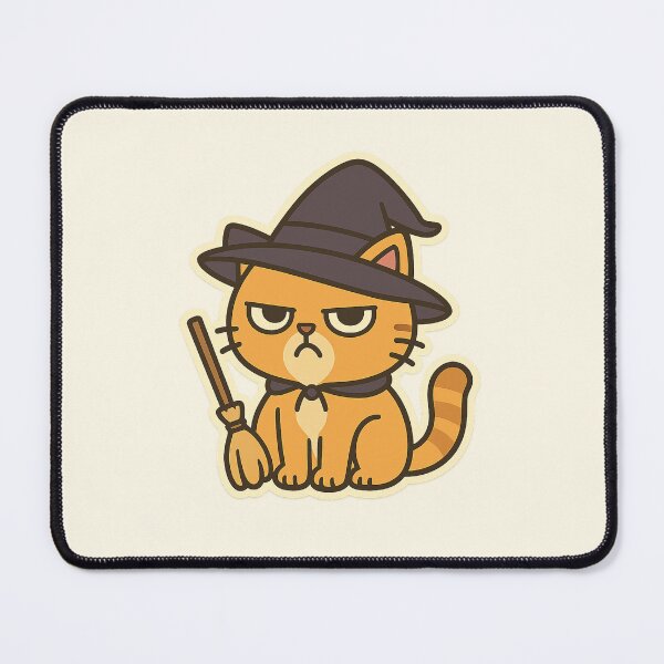 Item preview, Witch Tuff – Grumpy Cat in Halloween Witch Costume designed and sold by Puff & Tuff.