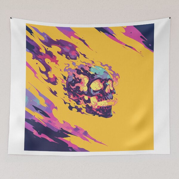 Item preview, Flaming Skull Comet designed and sold by Christian Weiss.