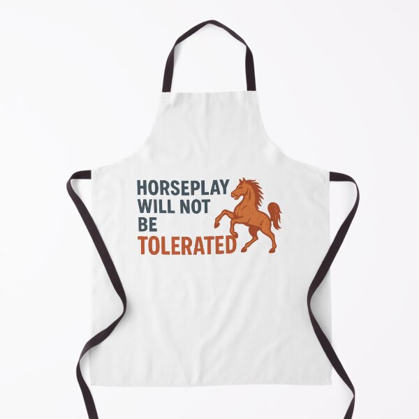 Item preview, Horseplay Will Not Be Tolerated – Vintage Warning Design designed and sold by ChickenFund.