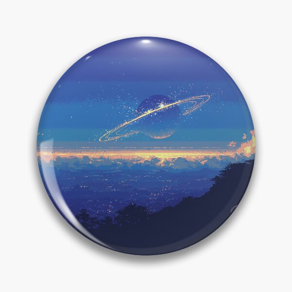 Item preview, Pixel Saturn Over Horizon designed and sold by Christian Weiss.