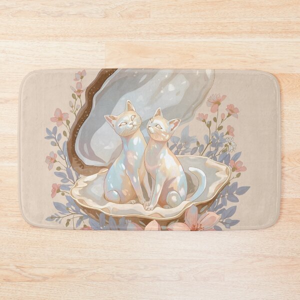 Item preview, Two Mother-of-Pearl Cat Pearls in an Oyster designed and sold by Ciervo Primavera.