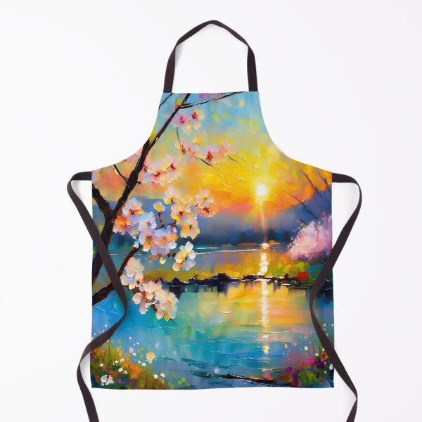 Item preview, Cherry Blossom Fantasy Lake Sunset designed and sold by Lee Hiller Designs.