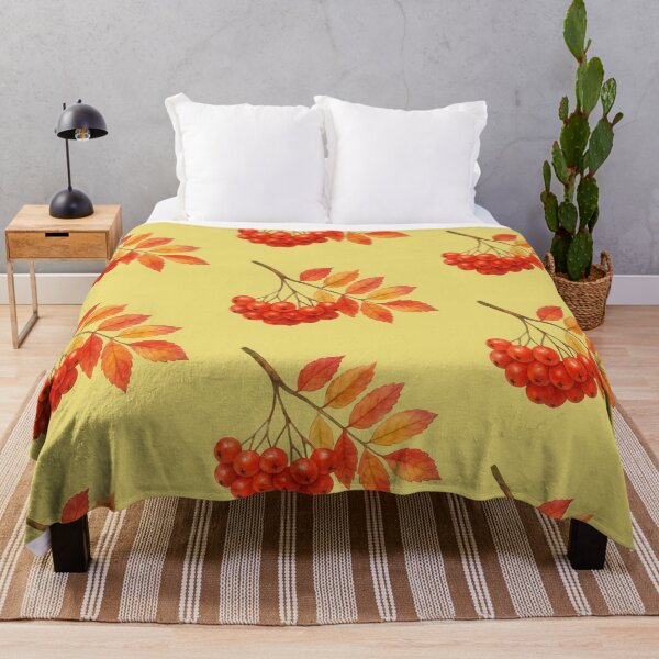 Item preview, A Watercolor Sprig of Autumn Rowan Berries designed and sold by IraBum.