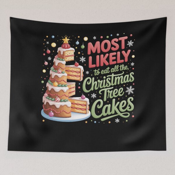 Item preview, Christmas Tree Cakes Funny Holiday Snack  designed and sold by clothesy7.