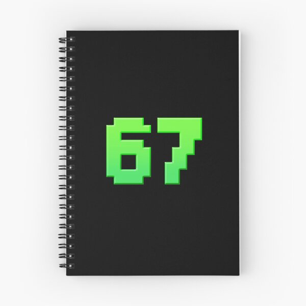 Item preview, 67, Six Seven in Green 8-bit Pixel designed and sold by Memes N Lore .