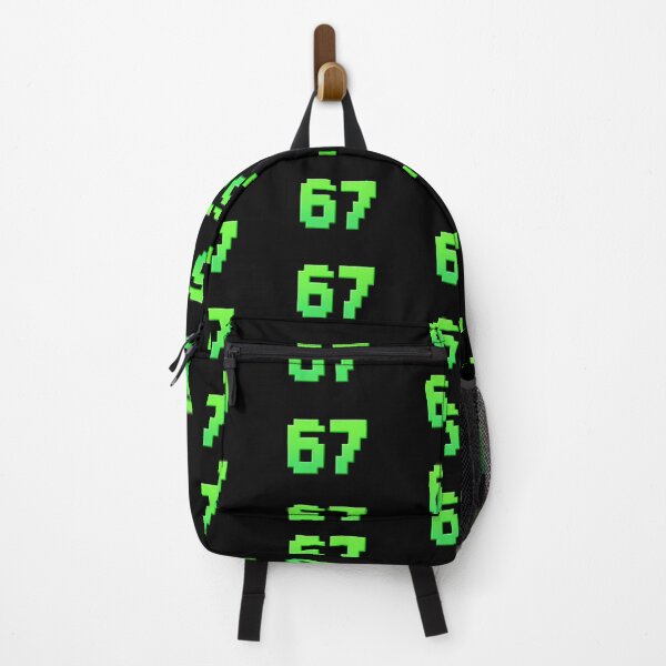Item preview, 67, Six Seven in Green 8-bit Pixel designed and sold by Memes N Lore .
