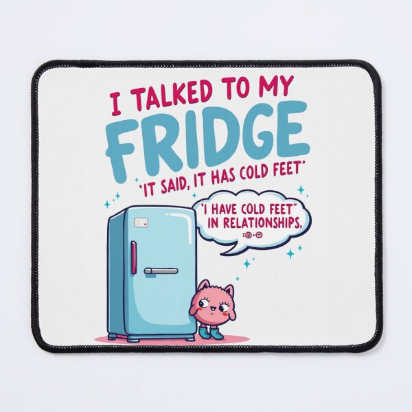 Item preview, Funny Appliance Shirt — “I Talked to My Fridge” Surreal Relationship Humor Tee designed and sold by Mythic Tide.