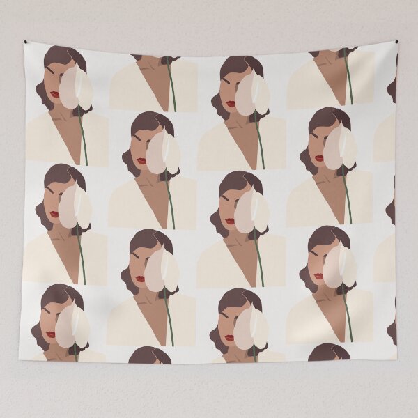 Item preview, Petal Veil — Stylized Portrait with Anthurium designed and sold by NicolaZhukov.