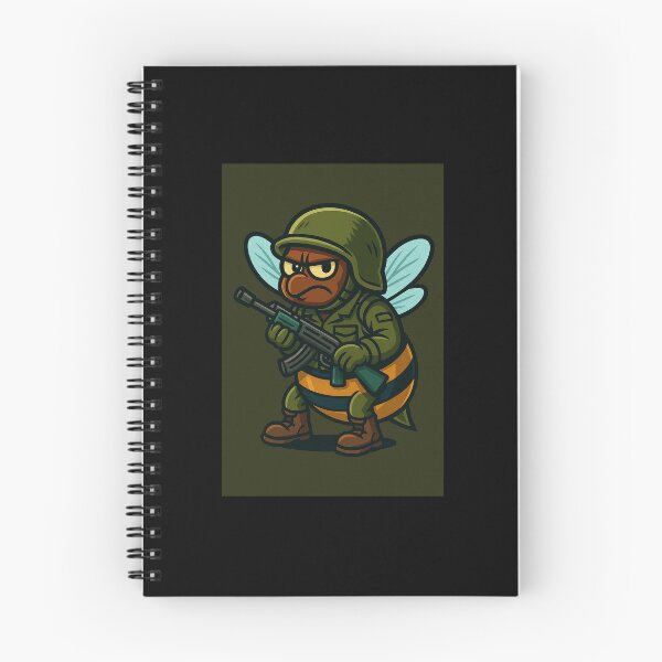 Aperçu de l'œuvre Badge de mouche militaire – Drôle de dessin animé de soldat mouche créée et vendue par ForgeBogdan.