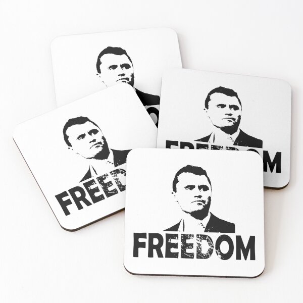 Item preview, Charlie Kirk Freedom Tribute Black Ink design for lighter or white background designed and sold by ZechJohnRB.