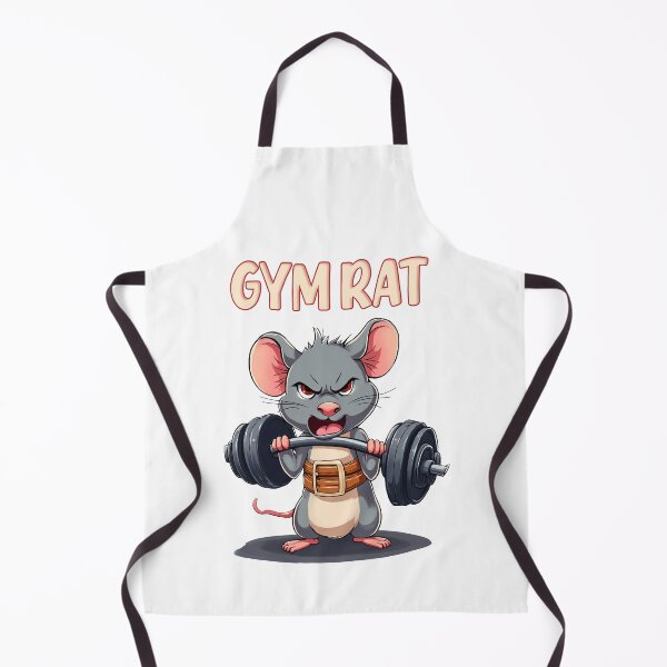 Item preview, Kawaii Gym Rat Decal - Angry Mouse Lifting Weights, Pastel Aesthetic designed and sold by WelSol.