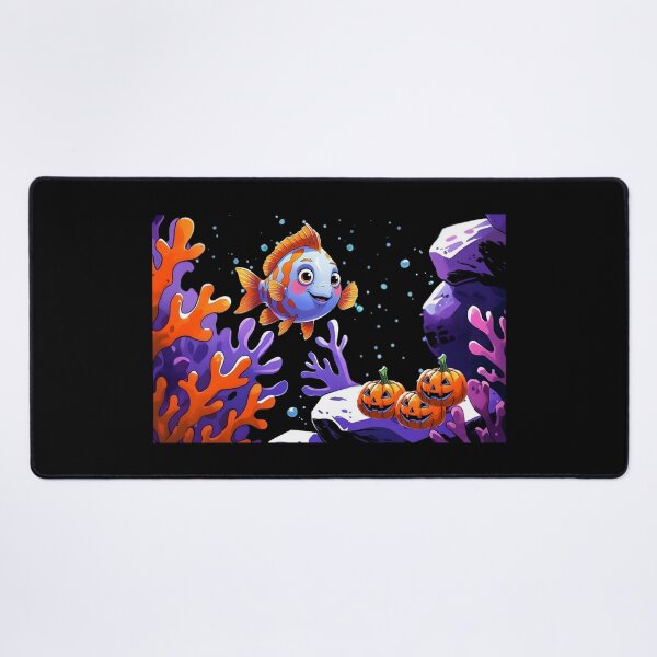 Item preview, Happy Fish with Jack-O’-Lantern designed and sold by DariaCraft.