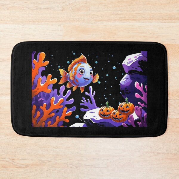 Item preview, Happy Fish with Jack-O’-Lantern designed and sold by DariaCraft.