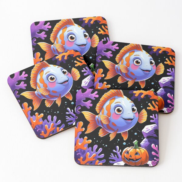 Item preview, Happy Fish with Jack-O’-Lantern designed and sold by DariaCraft.