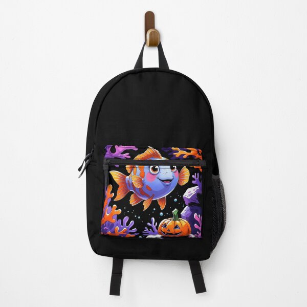 Item preview, Happy Fish with Jack-O’-Lantern designed and sold by DariaCraft.