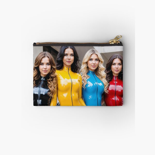 Item preview, Power Quartet in Glossy Multicolor Latex Catsuits designed and sold by Magic-Reality.