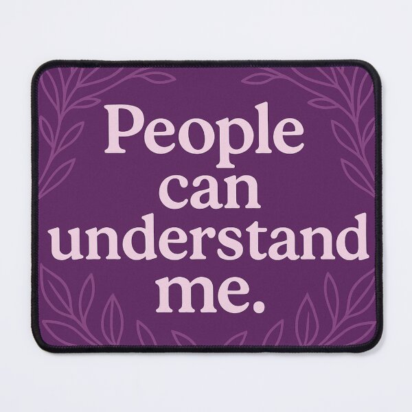 Item preview, People Can Understand Me | Positive SEL Affirmation designed and sold by MforMontessori.