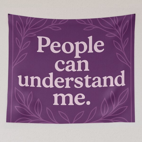 Item preview, People Can Understand Me | Positive SEL Affirmation designed and sold by MforMontessori.