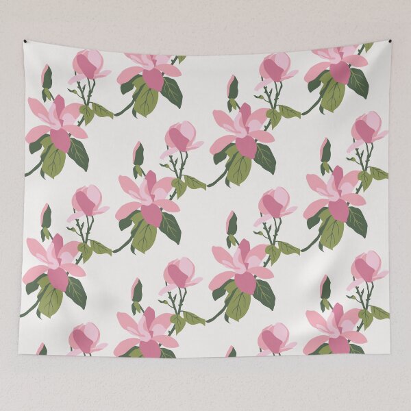 Item preview, Blush & Bloom — Stylized Floral Pair designed and sold by NicolaZhukov.