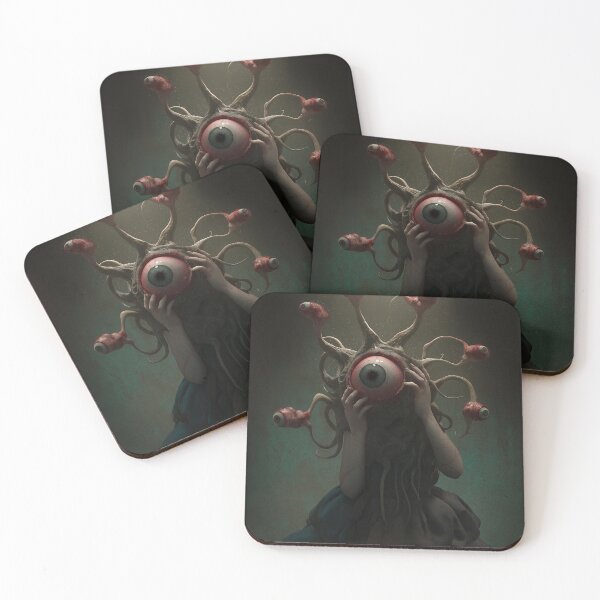 Item preview, Surreal Eyeball Horror – Dark Fantasy Beholder Art designed and sold by Talevin.