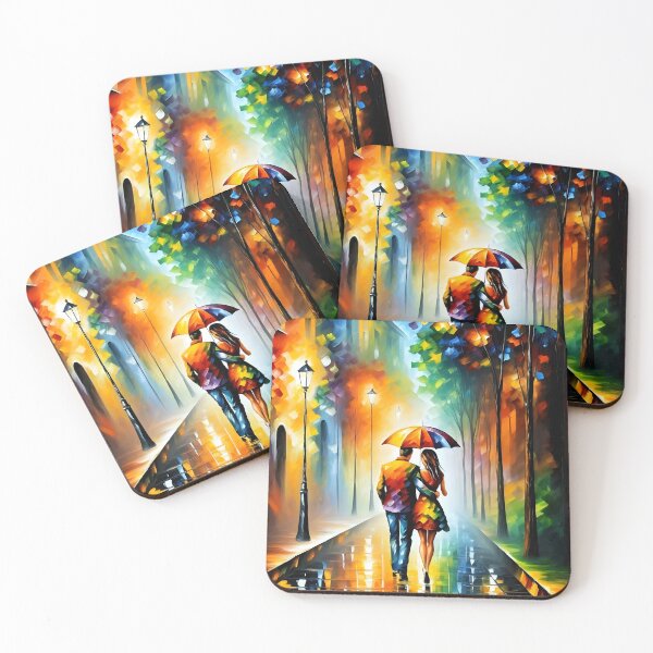 Item preview, A man and a woman on an evening walk designed and sold by Pavel Polyansky.