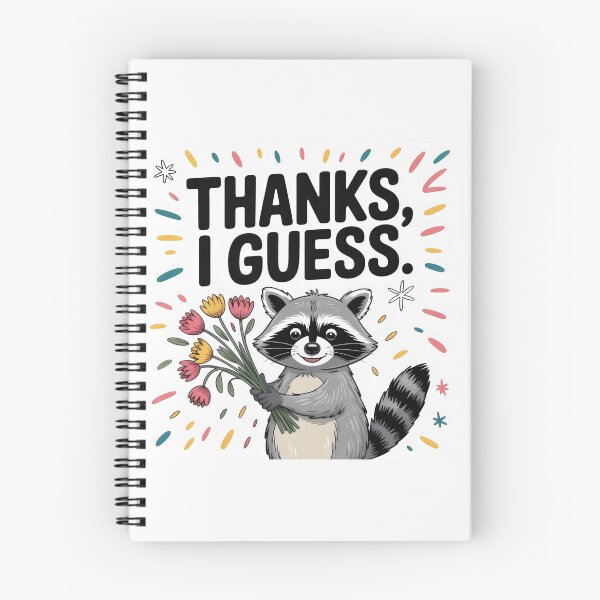 Item preview, Grateful but Sarcastic Raccoon Surrounded by Bold Colors designed and sold by SplashTastic.