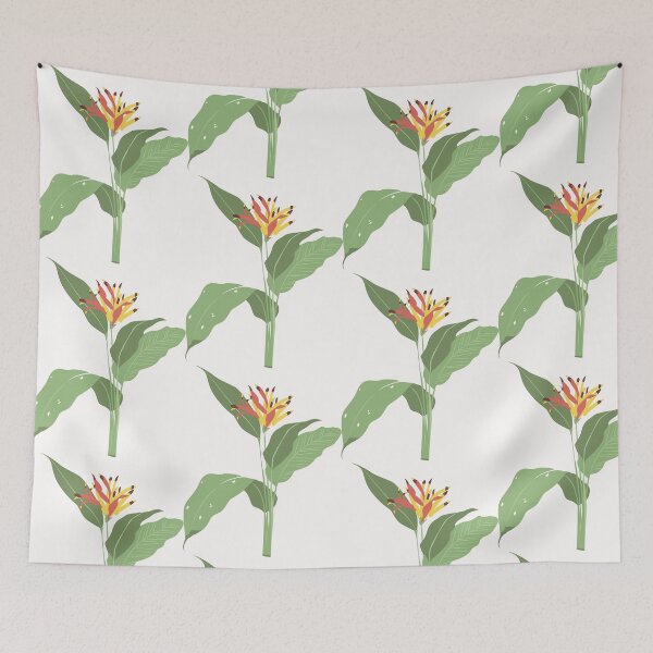 Item preview, Tropical Flame — Stylized Heliconia or Bird-of-Paradise designed and sold by NicolaZhukov.