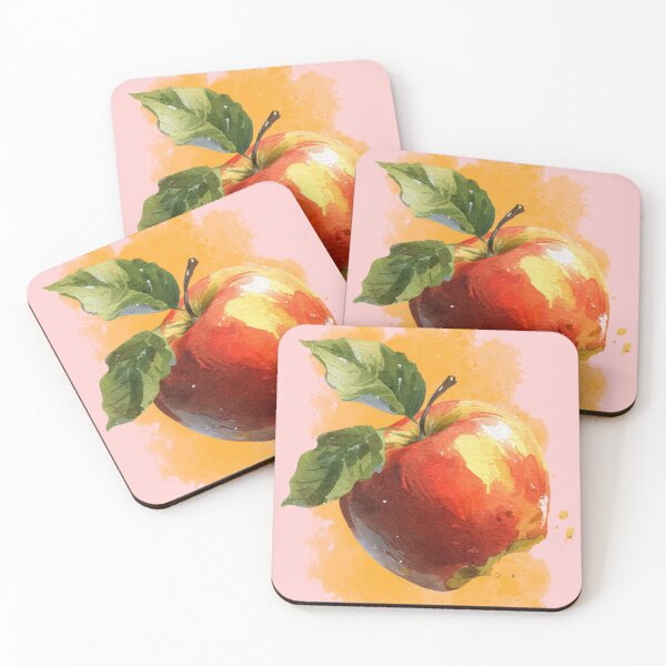 Item preview, Red Apple Watercolor | Botanical Fruit Illustration designed and sold by Plantinum.