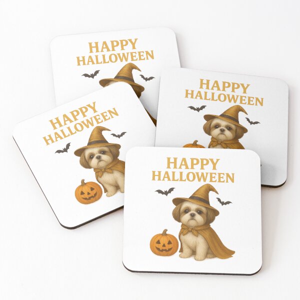 Item preview, HAPPY HALLOWEEN SHIH TZU designed and sold by NomadicNatureCo.