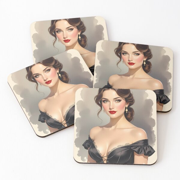 Item preview, German woman illustration designed and sold by Razzi-Shop.