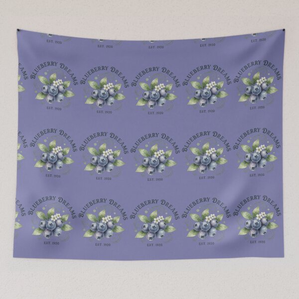 Item preview, Vintage Fruit Label - Blueberry Dreams designed and sold by Too Kool Designing .