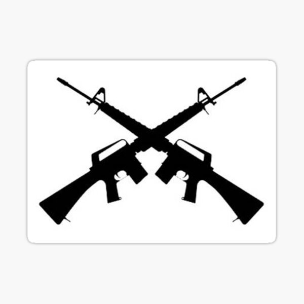 m16 cross rifle tattoo  Clip Art Library