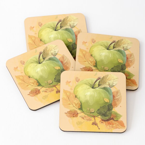 Item preview, Green Apple Autumn | Botanical Fruit Illustration designed and sold by Plantinum.
