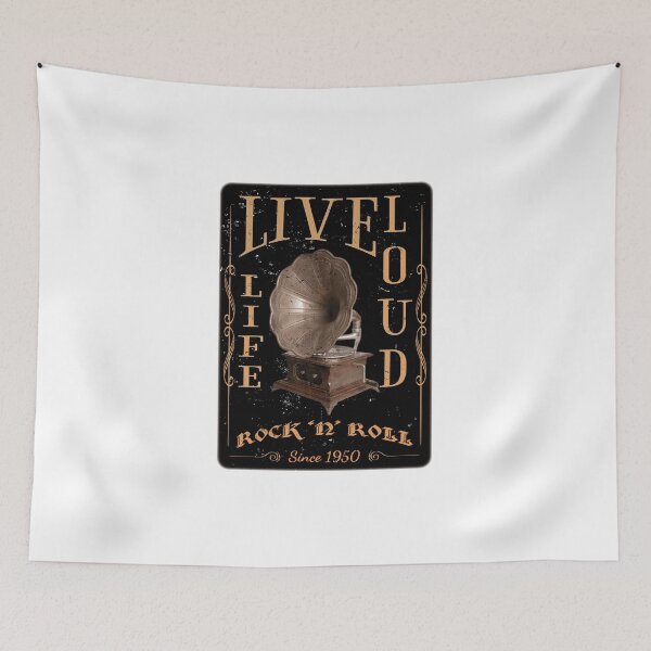 Item preview, LIVE LIFE LOUD – Rock ’n’ Roll Spirit designed and sold by RonnyMilleo.