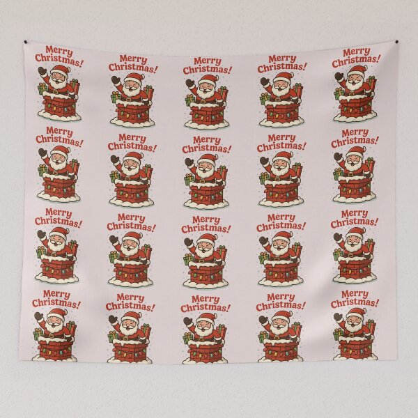 Item preview, Funny Santa Claus Falling Down Chimney designed and sold by Nordic Echo.